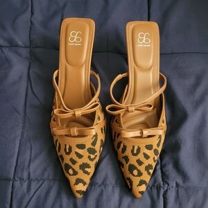 Cody Island Brown Leopard Print Heels